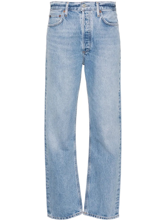 High-Rise Straight-Leg Jeans