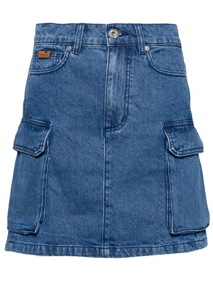 Cargo Denim Skirt