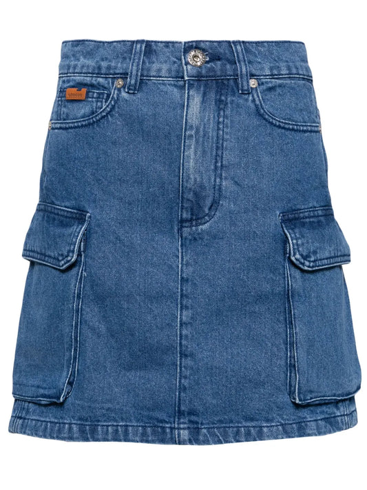 Cargo Denim Skirt
