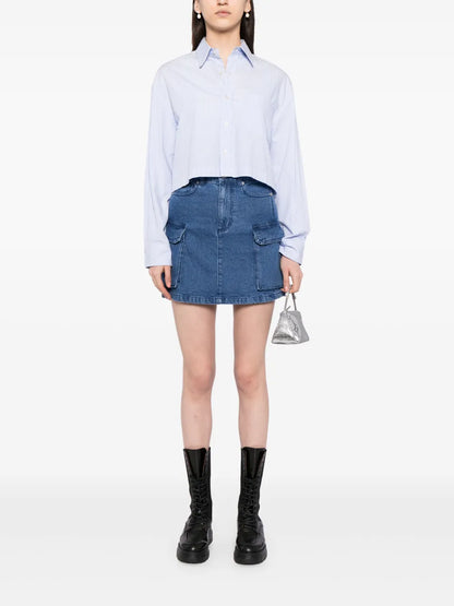 Cargo Denim Skirt