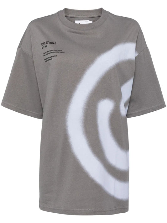 Smiley-Print Cotton T-Shirt
