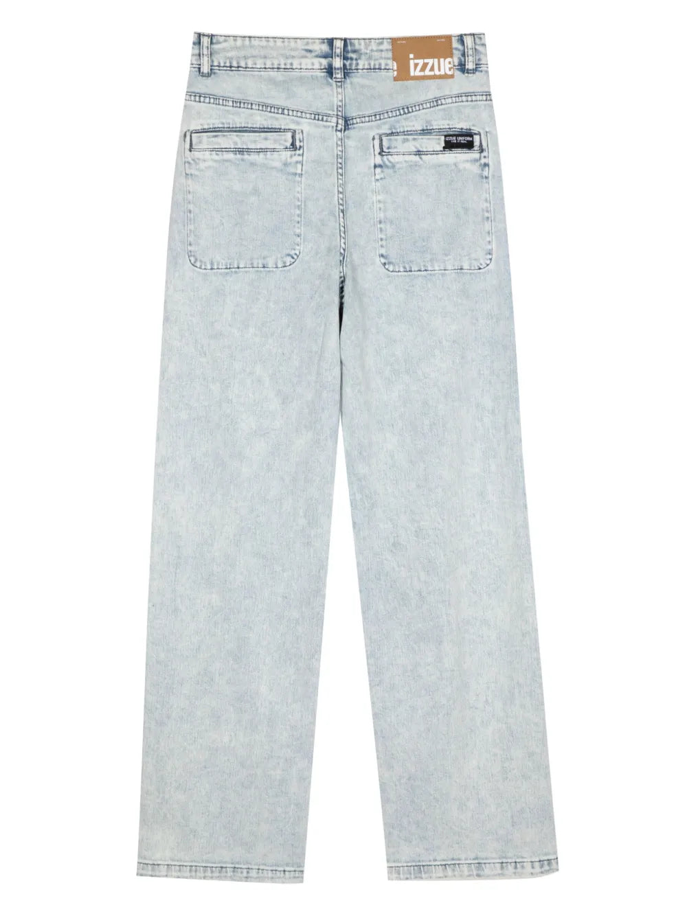 Straigh-Leg Ripped Jeans
