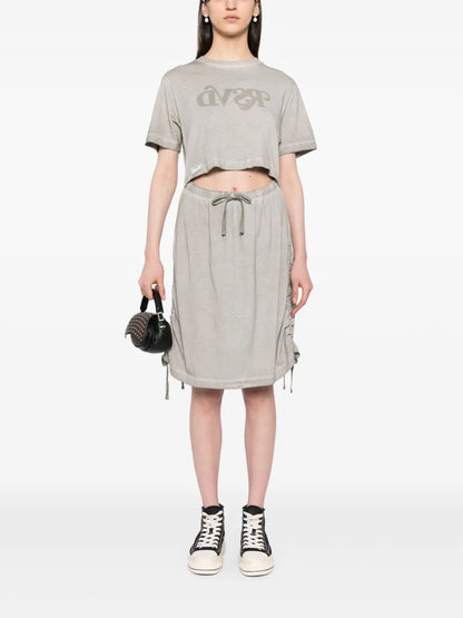 Logo-Print Short-Sleeved Dress
