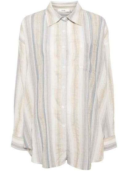 Striped Button-Up Shirt