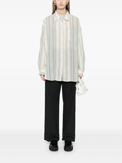 Striped Button-Up Shirt