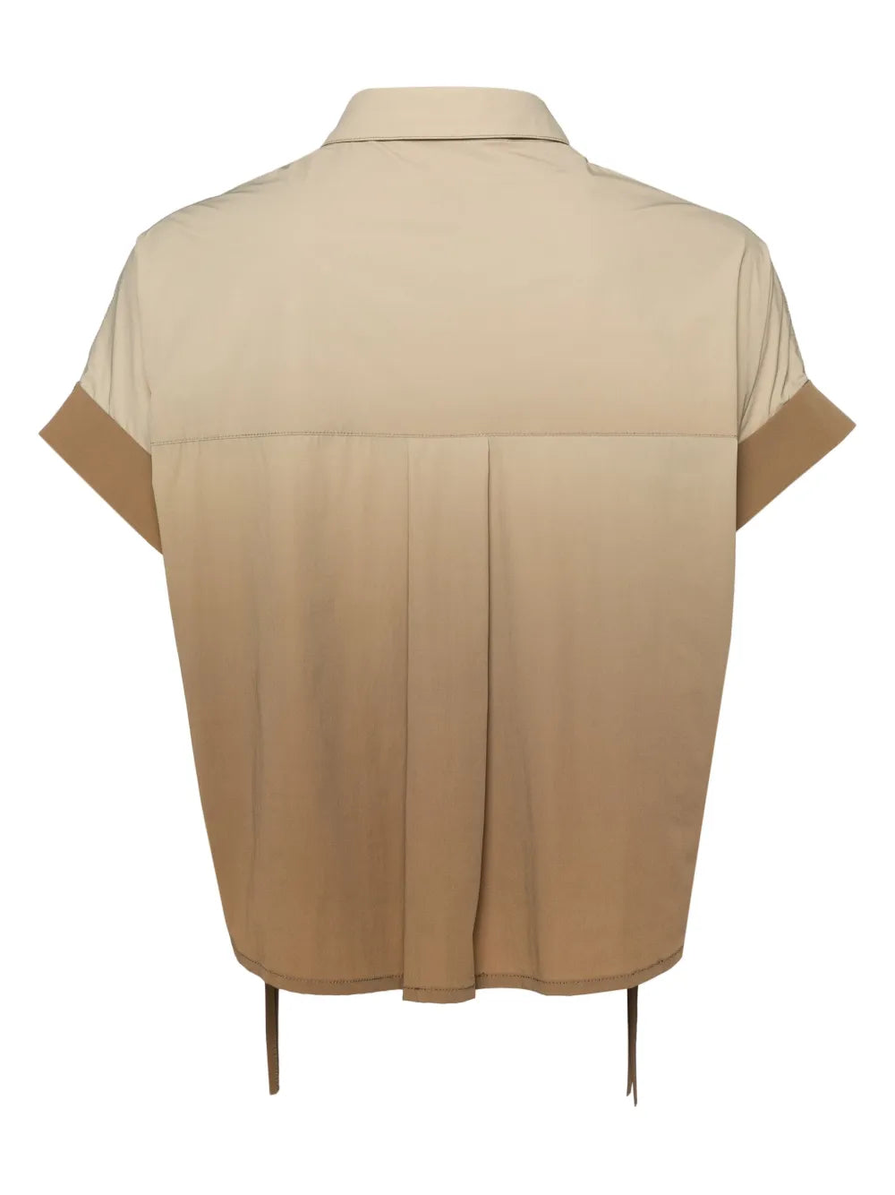 Ombré-Effect Cropped Shirt