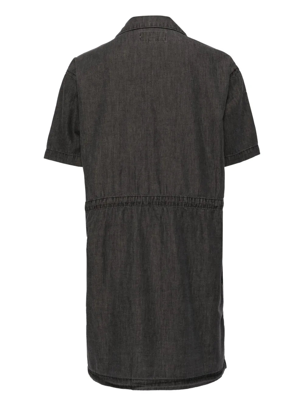 Logo-Appliqué Denim Shirtdress