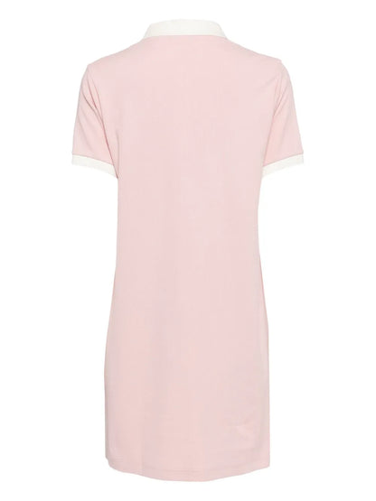 Logo-Embroidered Polo-Collar Dress