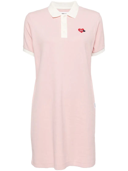 Logo-Embroidered Polo-Collar Dress