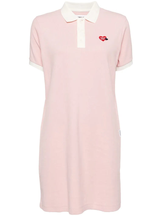 Logo-Embroidered Polo-Collar Dress