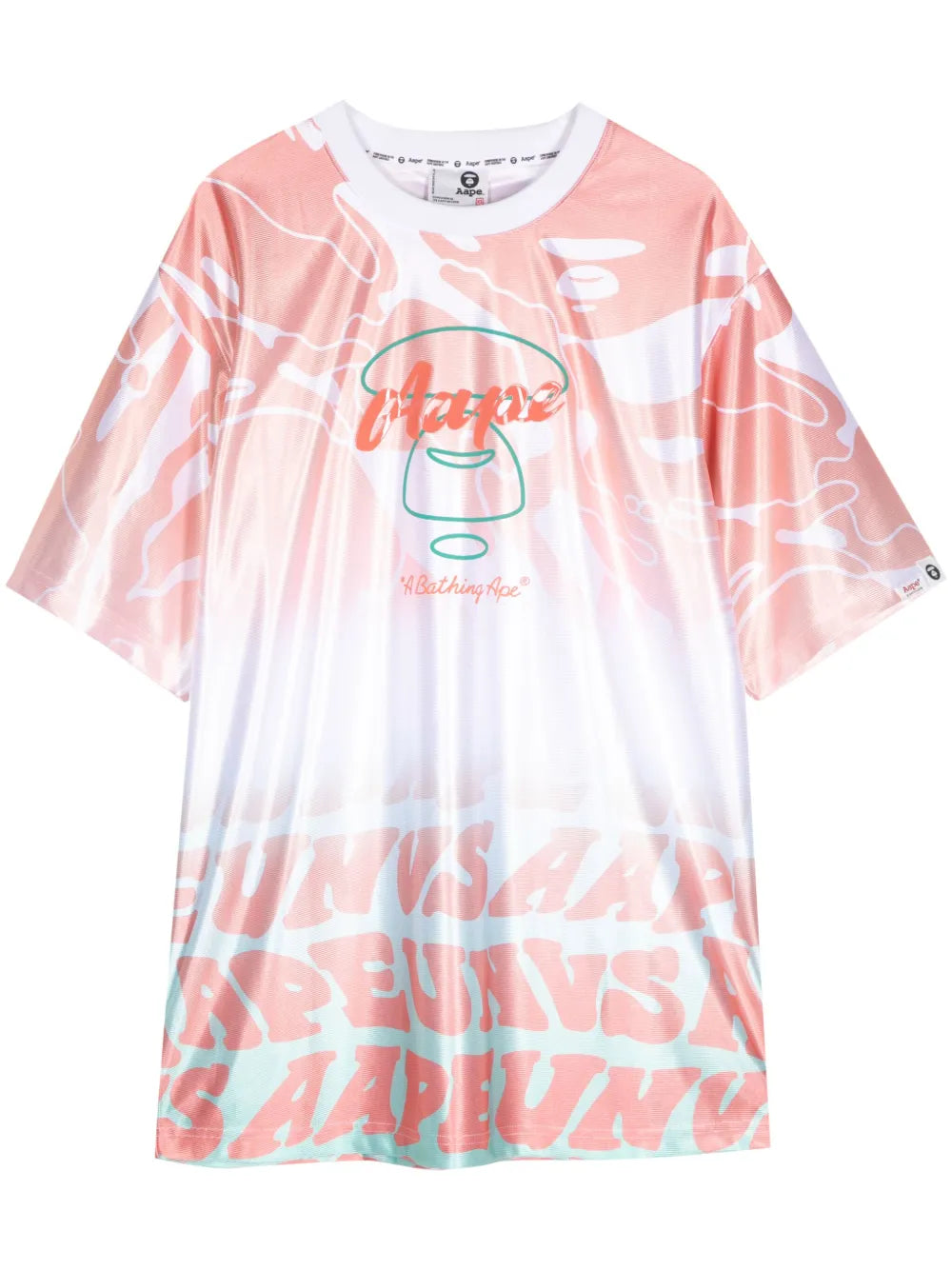 Logo-Print Faded-Effect T-Shirt Dress