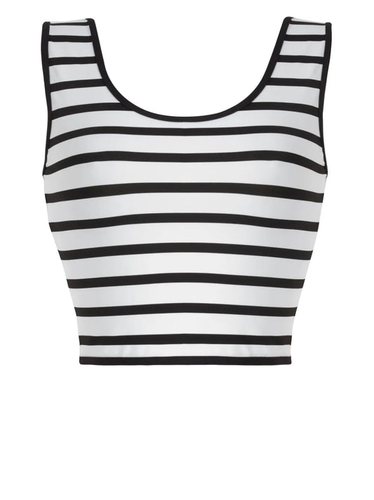 Frost Stripe Tankini Top
