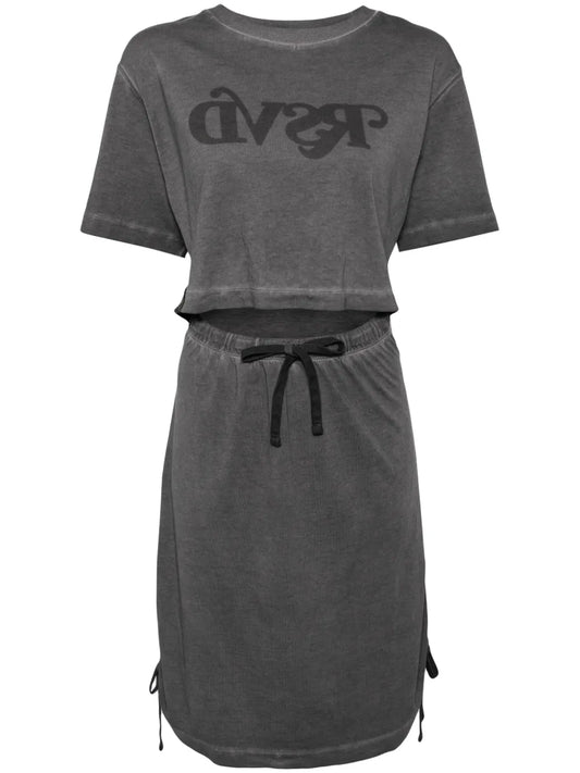 Logo-Print Short-Sleeved Dress