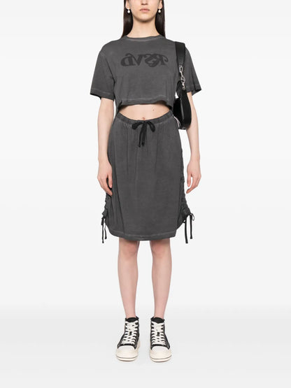 Logo-Print Short-Sleeved Dress