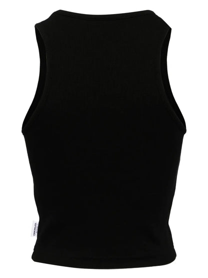 Logo Patch Cotton Tank Top
