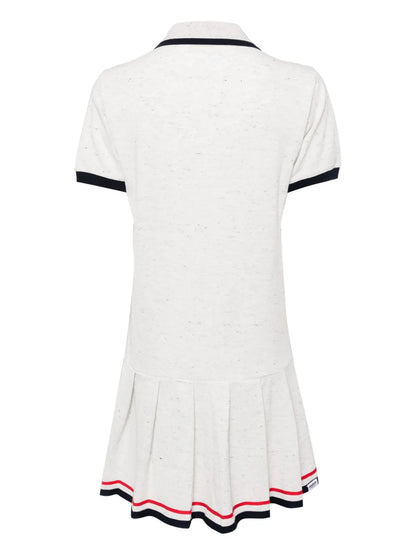 Logo-Appliqué Piqué Polo Dress