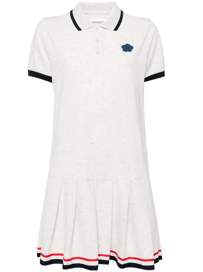 Logo-Appliqué Piqué Polo Dress