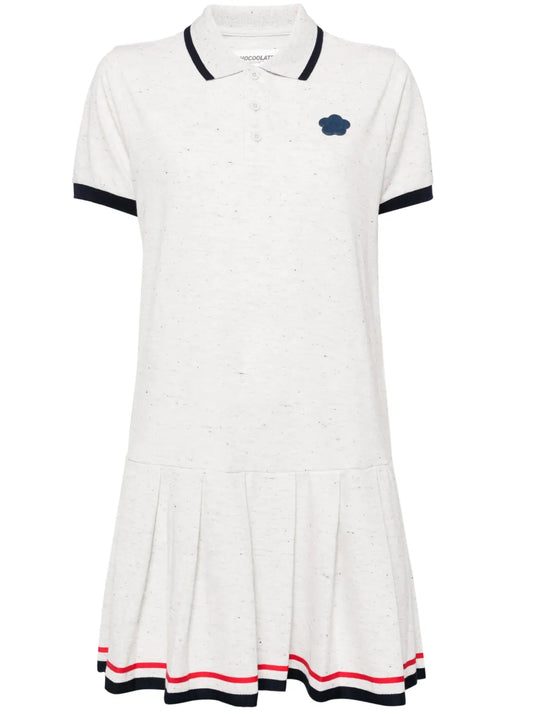Logo-Appliqué Piqué Polo Dress