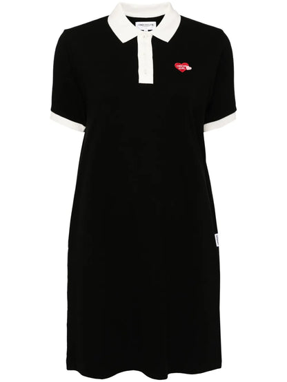 Logo Embroidered Short Sleeve Dress