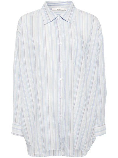 Striped Button-Up Shirt