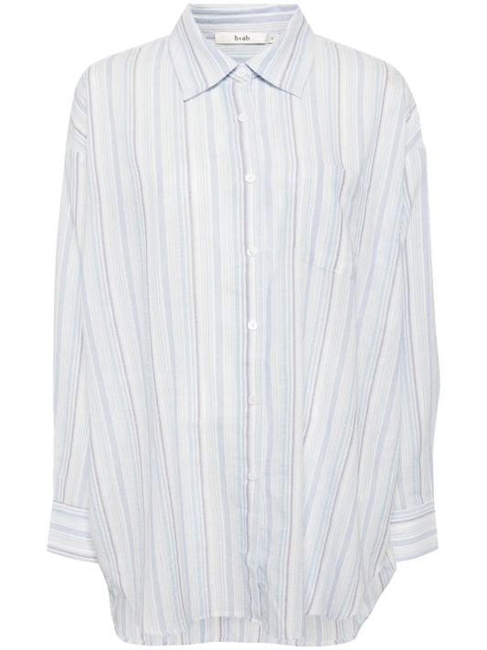 Striped Button-Up Shirt