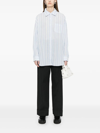 Striped Button-Up Shirt