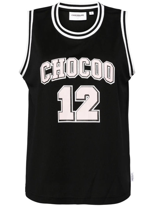 Logo And Number Tank Top