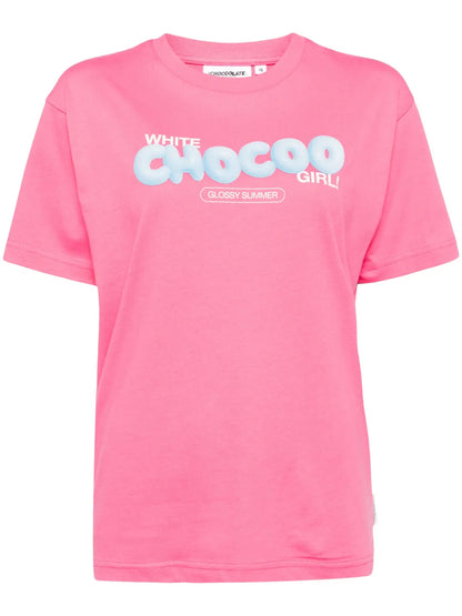 Logo Lettering Cotton T-Shirt