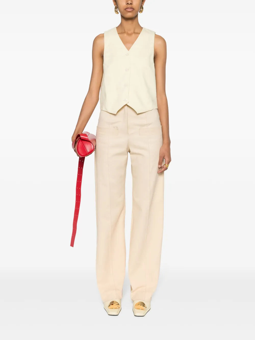 Pauline Slub-Texture Vest