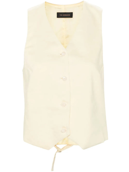 Pauline Slub-Texture Vest