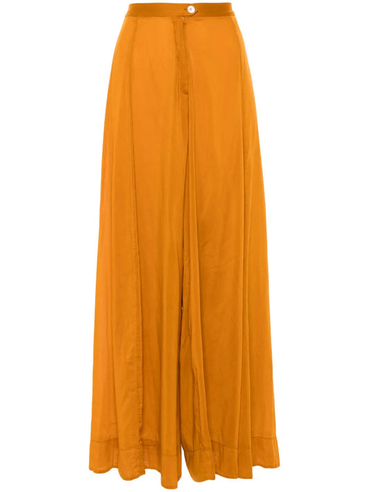 Pleat-Detailing Palazzo Pants