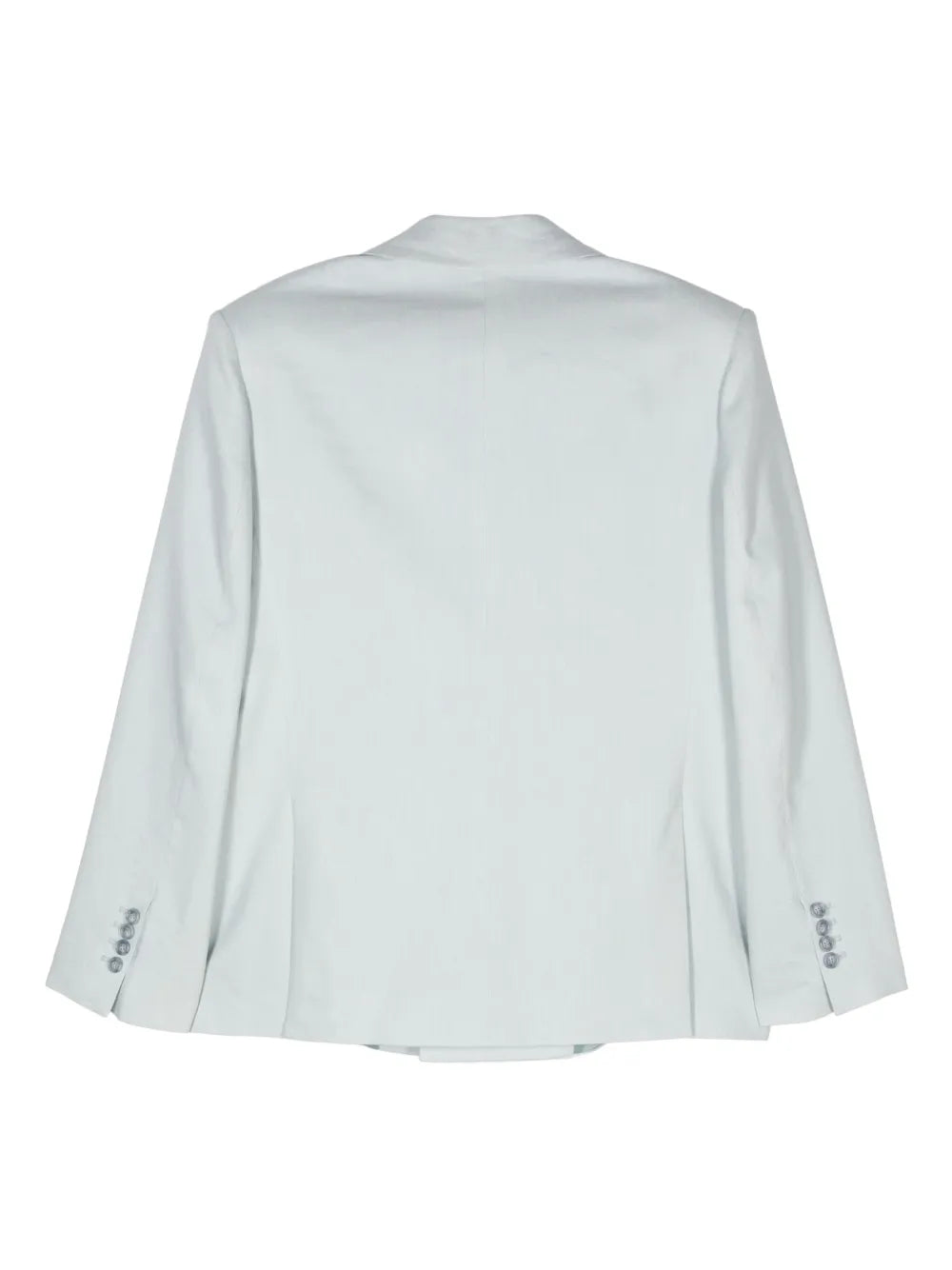 Linen-Blend Double-Breasted Blazer