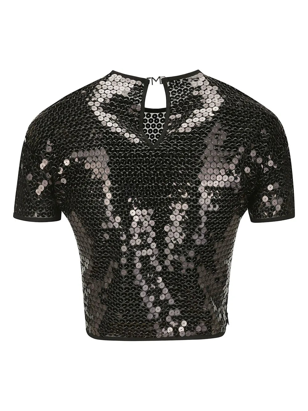 Short-Sleeved Sequinned Blouse