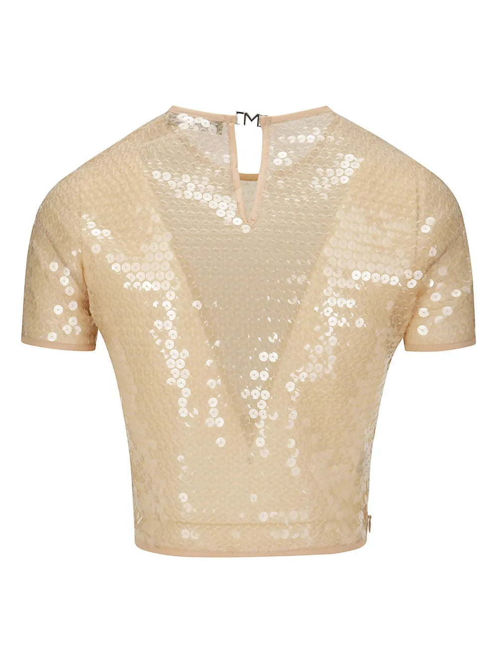 Short-Sleeved Sequinned Blouse