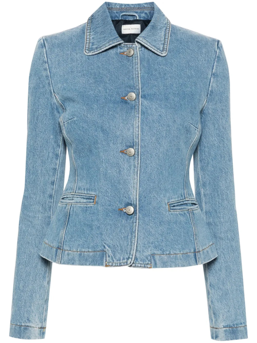 Peplum Denim Blazer