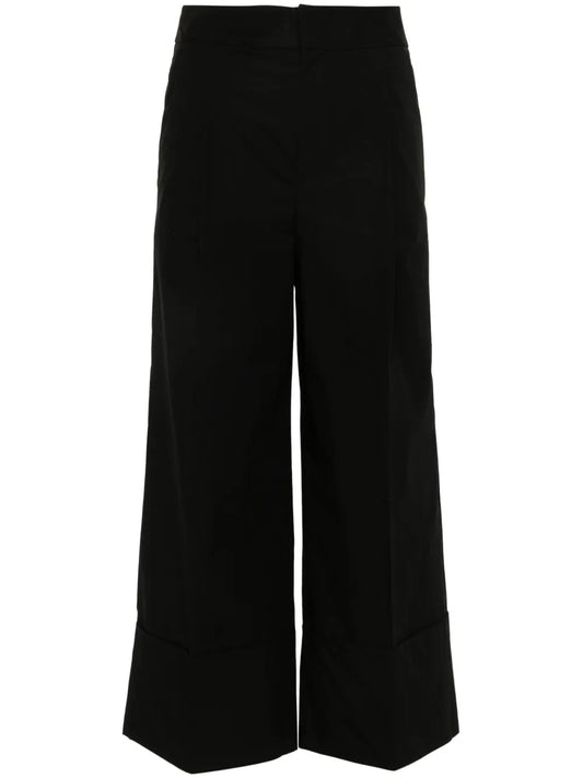 Cropped Straight Trousers