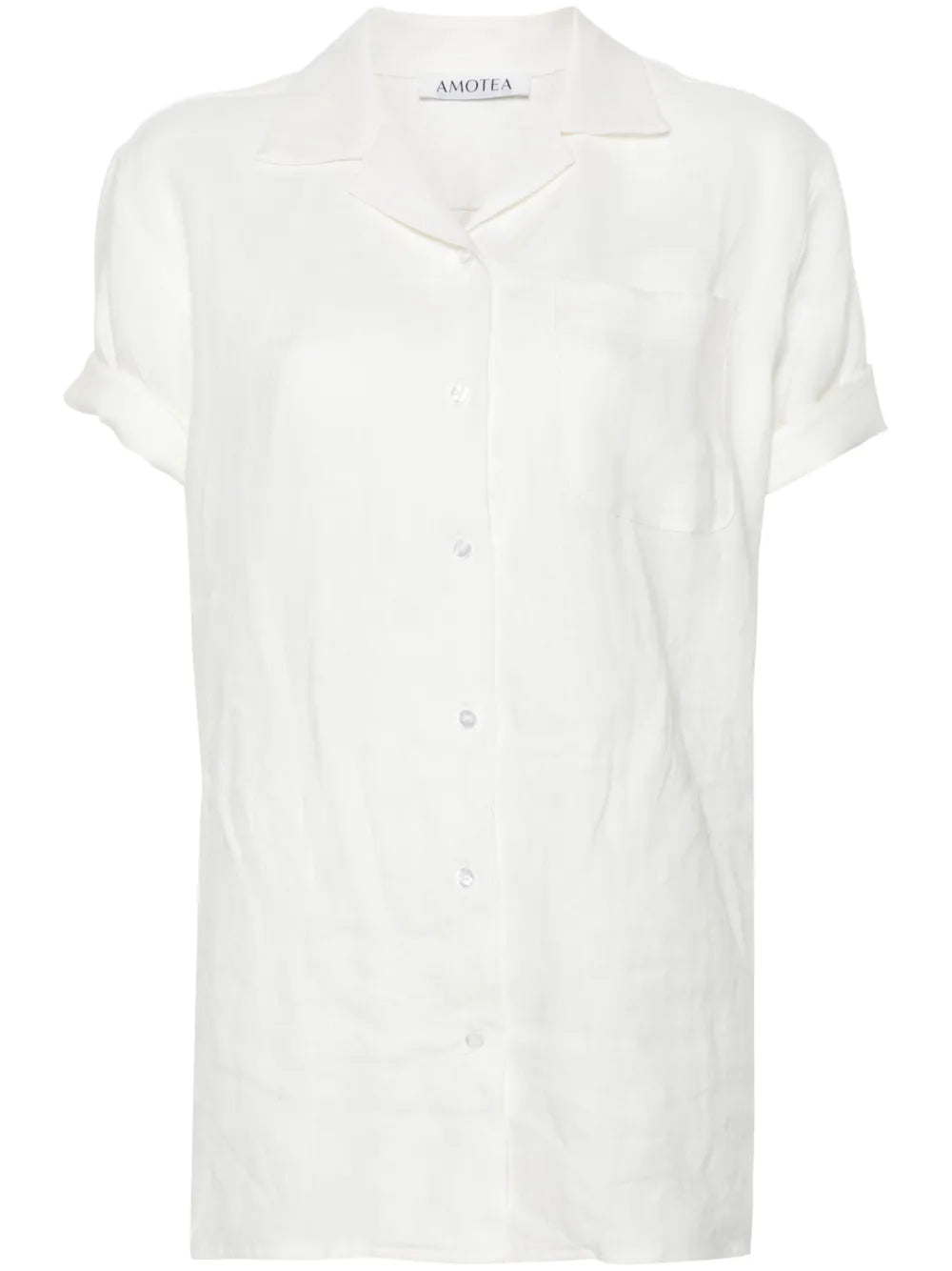 Short-Sleeve Linen Shirt
