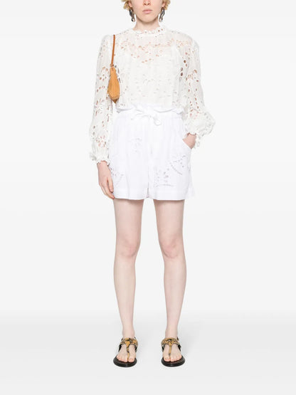 Hidea Lace-Detailed Shorts