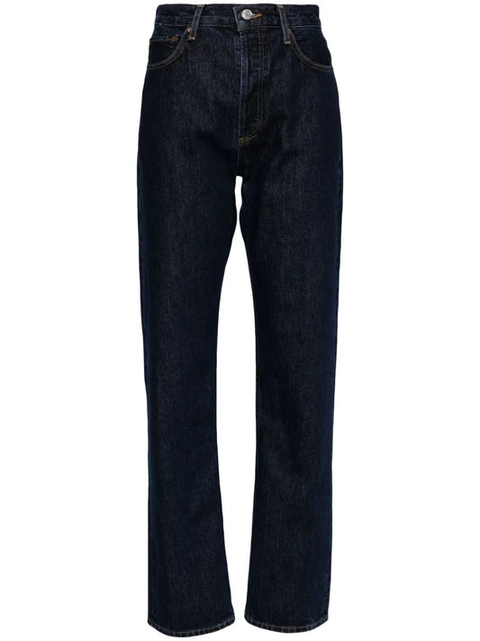 Five-Pocket Straight-Leg Jeans