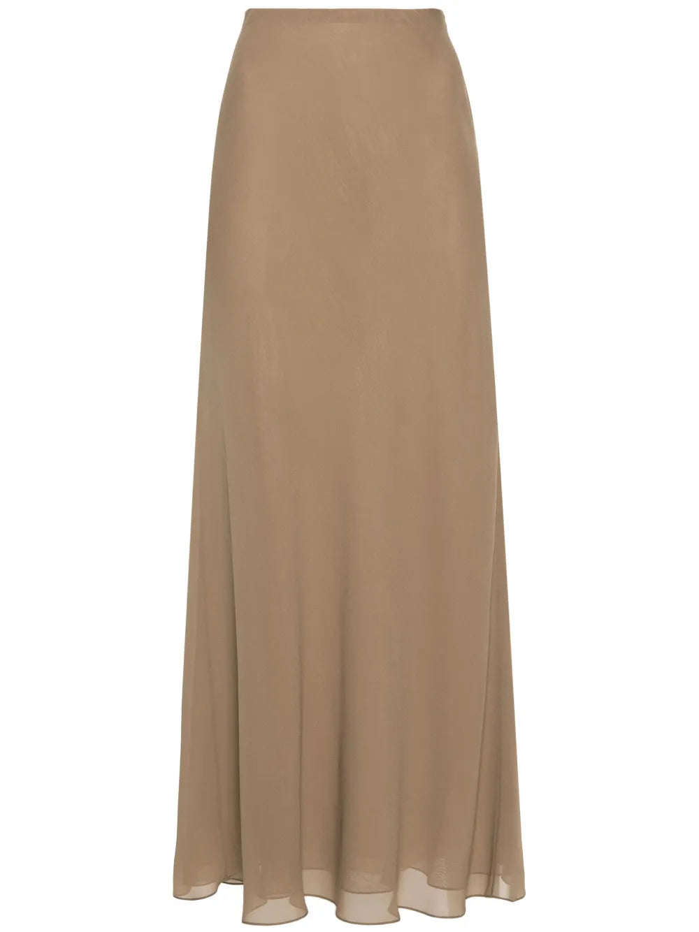 Mauva Silk A-Line Skirt