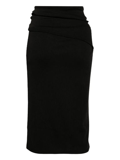 Orbit Ribbed Midi Skirt