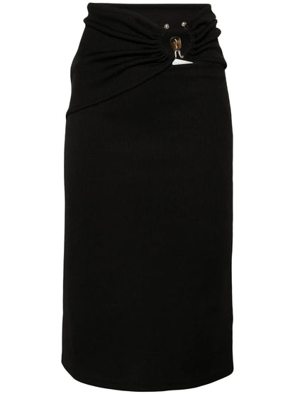 Orbit Ribbed Midi Skirt
