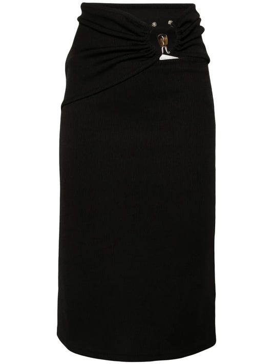 Orbit Ribbed Midi Skirt