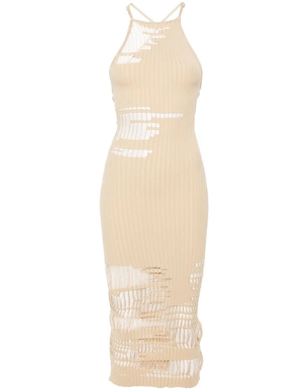 Nodin Ripped Knitted Dress
