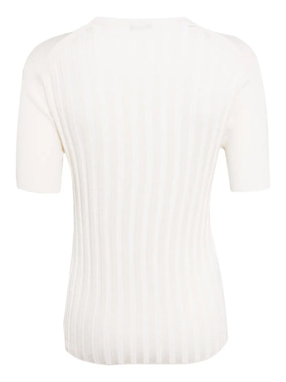 Round-Neck Knitted Top