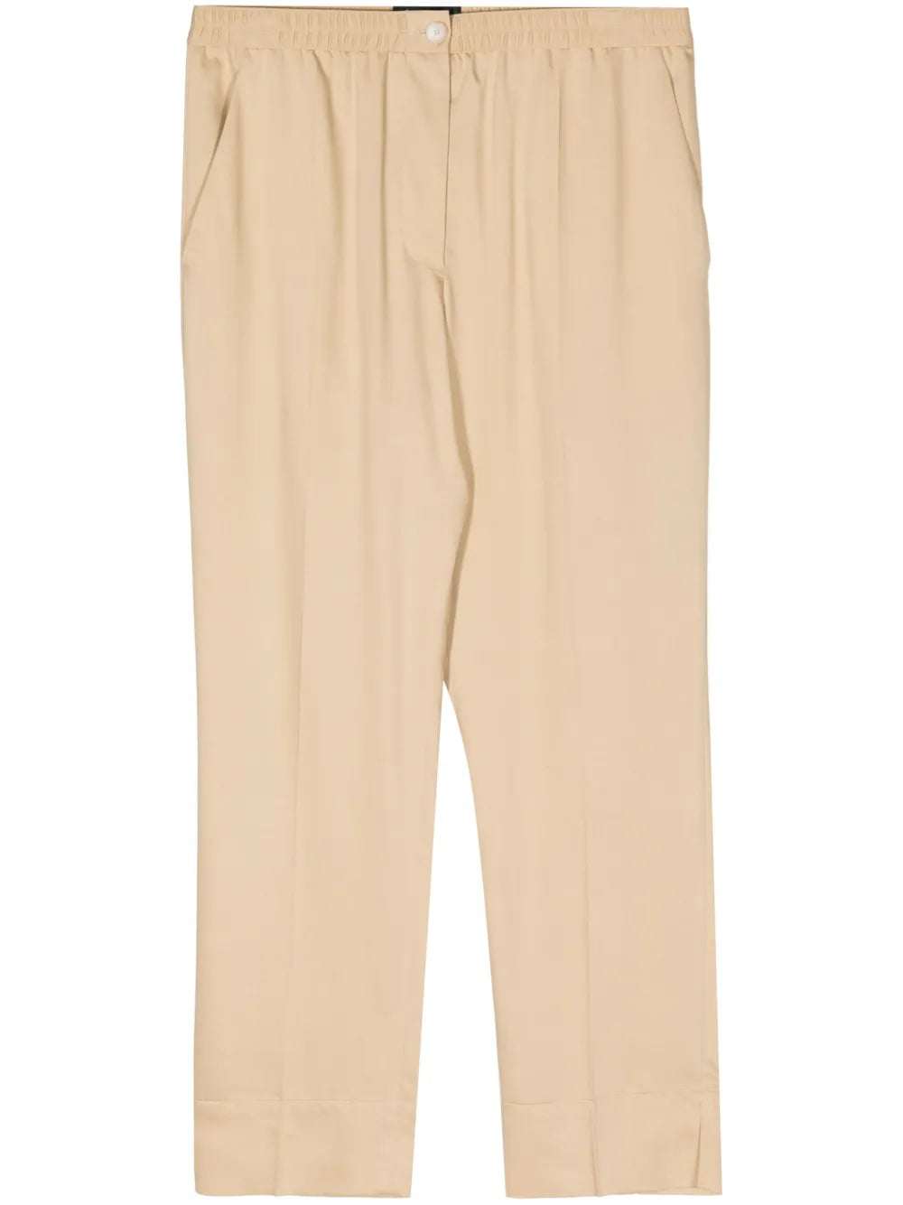 Mid-Rise Straight-Leg Trousers