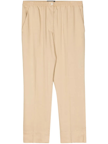 Mid-Rise Straight-Leg Trousers