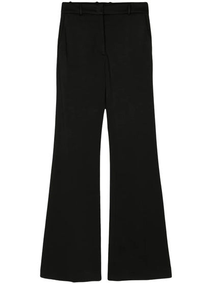 Mid-Rise Flared Trousers