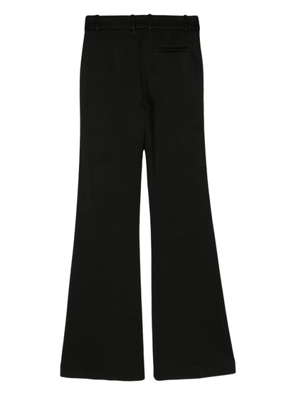 Mid-Rise Flared Trousers