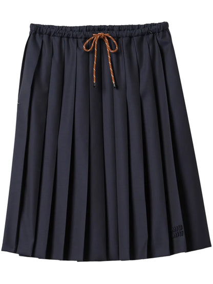 Pleated Midi Skirt